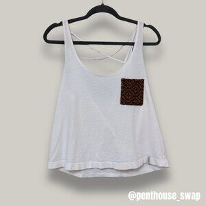 Krochet Kids White Tank Top, Size M